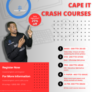 CAPE IT Unit 2 Crash Course