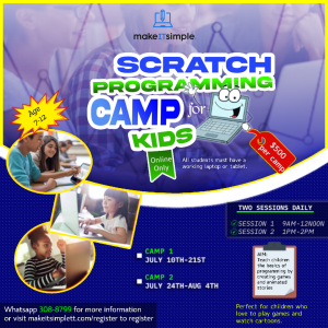 Scratch Programming Vacation course